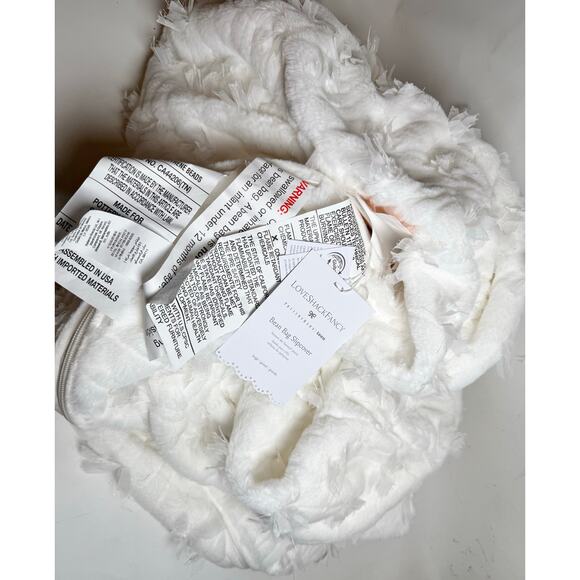 NWT Large LoveShackFancy Bow Bean Bag Chair Slipcover Only - Picture 7 of 11